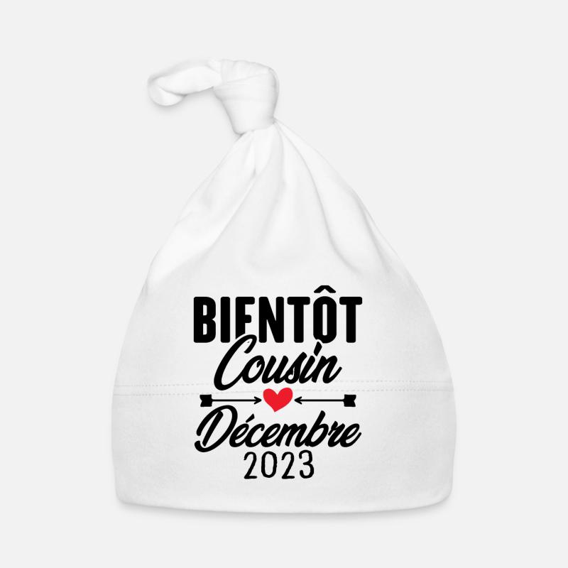 Bientôt Cousin Décembre 2023, Annonce Grossesse Bonnet bio Bébé