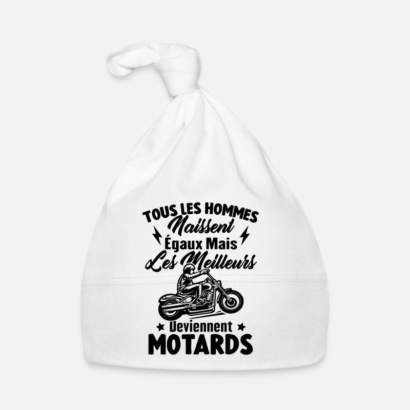 Les meilleurs hommes deviennent motards Bonnet bio Bébé