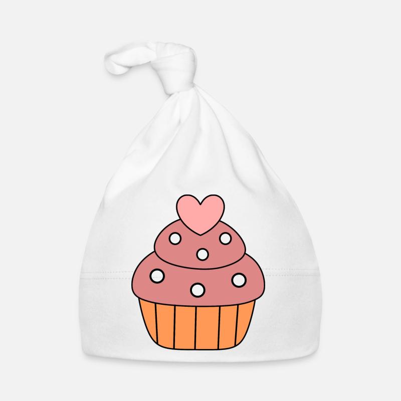kochen backen Herz Kuchen cupcake bunt Geschenk Baby Bio-Mütze