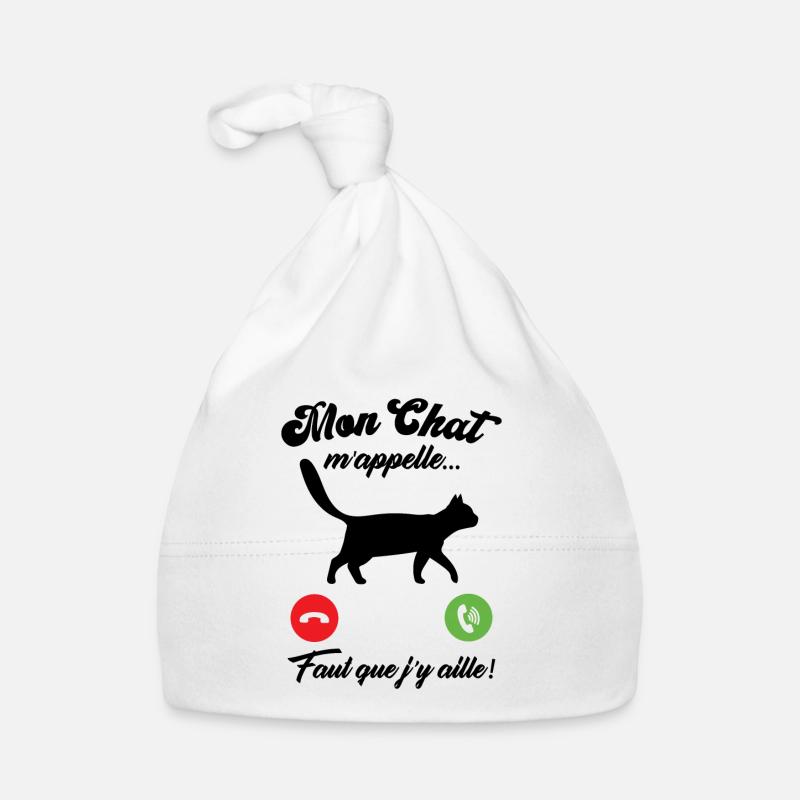 Mon chat m'appelle Bonnet bio Bébé