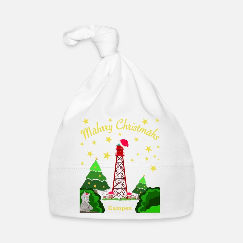 Noël, Camping Phare, Loup emblématique Bonnet bio Bébé