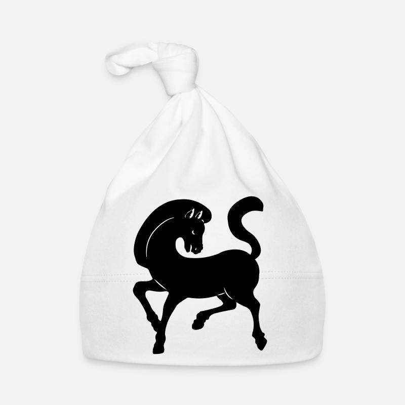 Image d’ombre de cheval année du cheval Bonnet bio Bébé