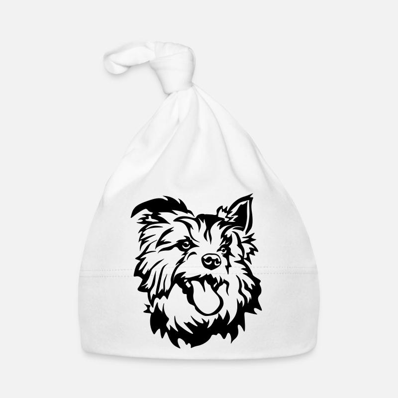 Tête de terrier australien Bonnet bio Bébé