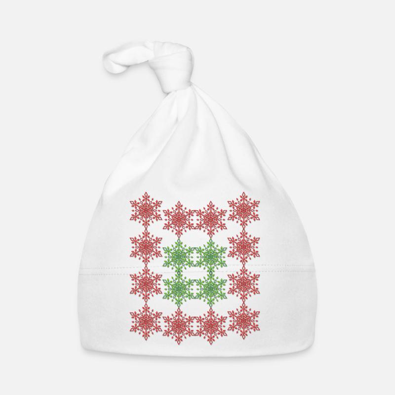 Stelle Rosse Cappellino ecologico per neonato