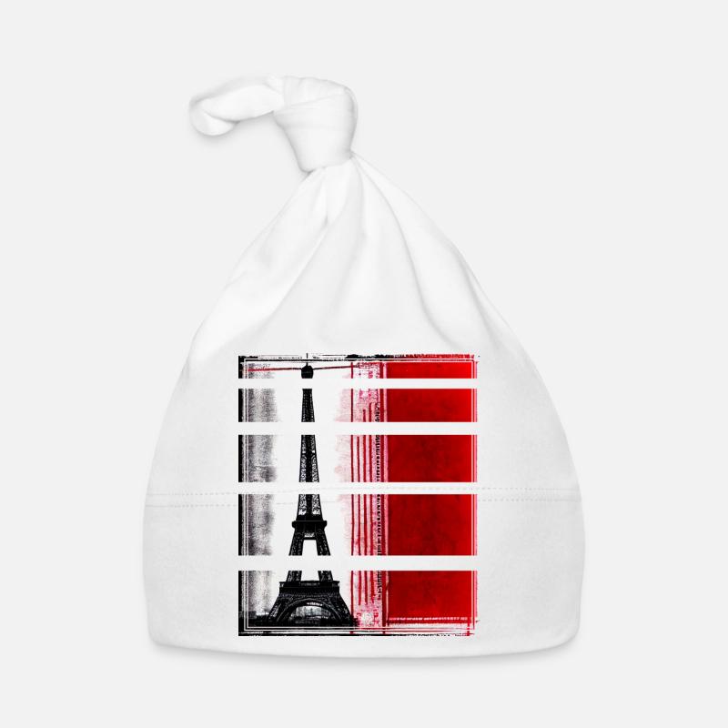 Paris Tour Eiffel Style Décontracté Moderne Bonnet bio Bébé