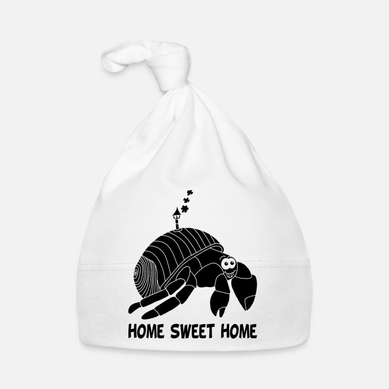 Nouvelle maison (noir) Bonnet bio Bébé