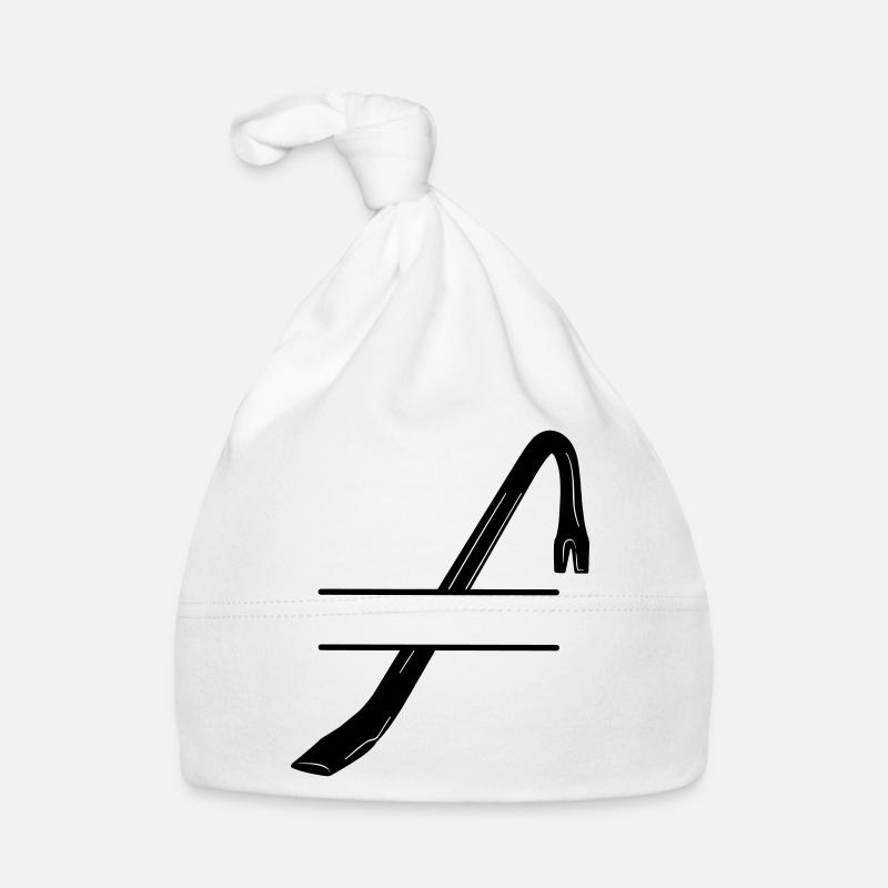 Einbruchslogo Brechstange oder Brechstange Baby Bio-Mütze