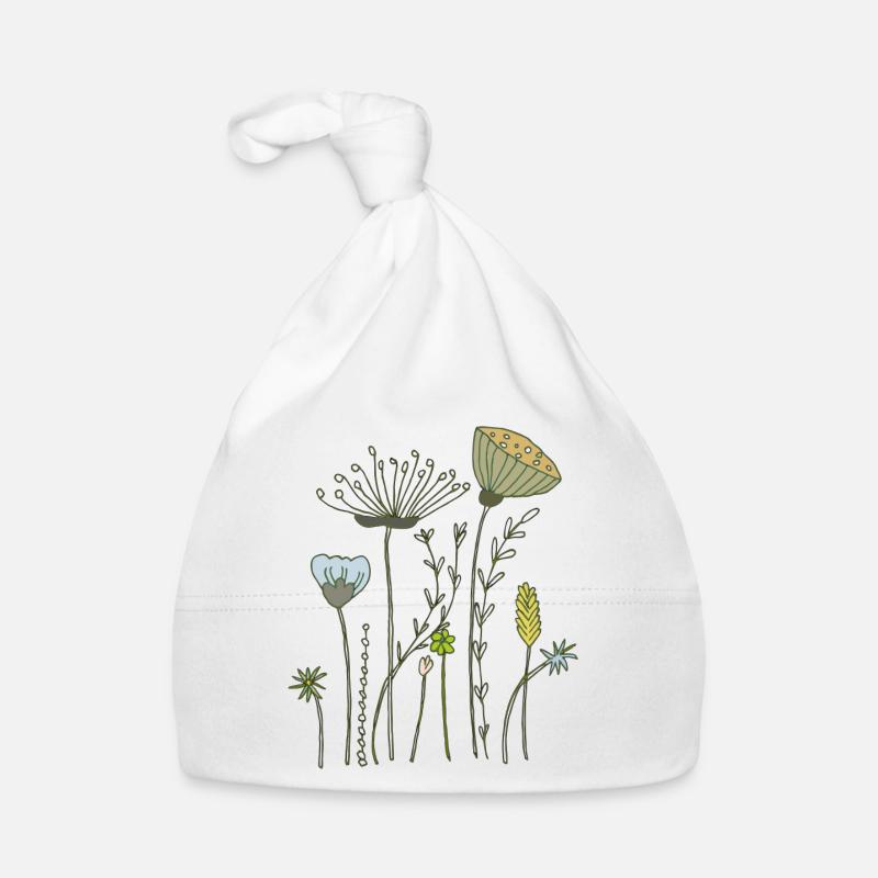 fleurs séchées prairie fleurie Bonnet bio Bébé