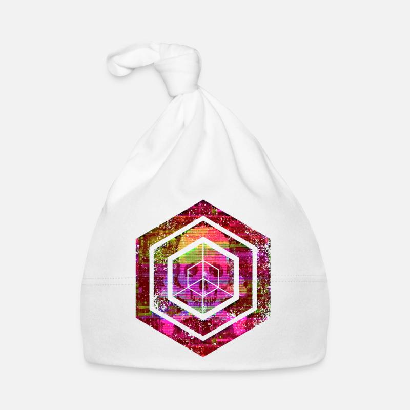 hexagon programming programmer coding geometric Organic Baby Cap