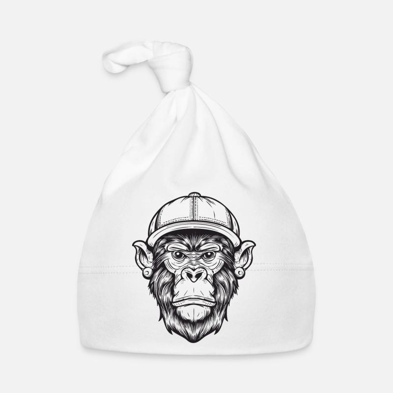 Funky Monkey Organic Baby Cap