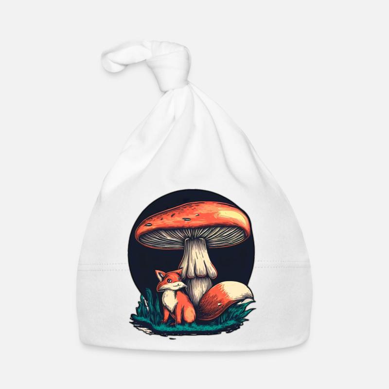 CHAMPIGNON ET RENARD Bonnet bio Bébé