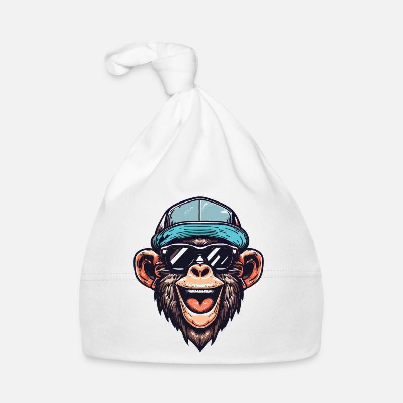Lustiger Affe Baby Bio-Mütze