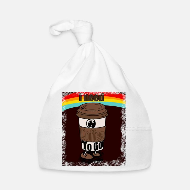 Café à emporter - Bonnet bio Bébé - blanc