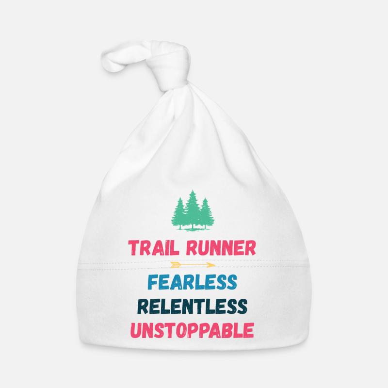 Trail Runner - Intrépide. Implacable. Imparable. Bonnet bio Bébé