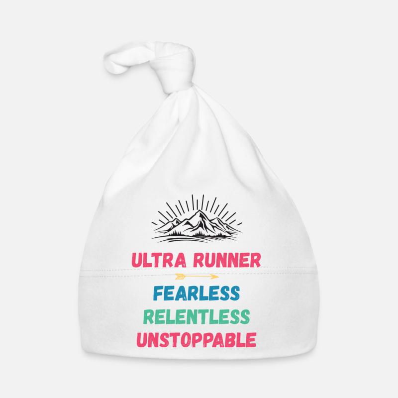 Ultra Runnner - Fearless. Relentless. Unstoppable. Organic Baby Cap