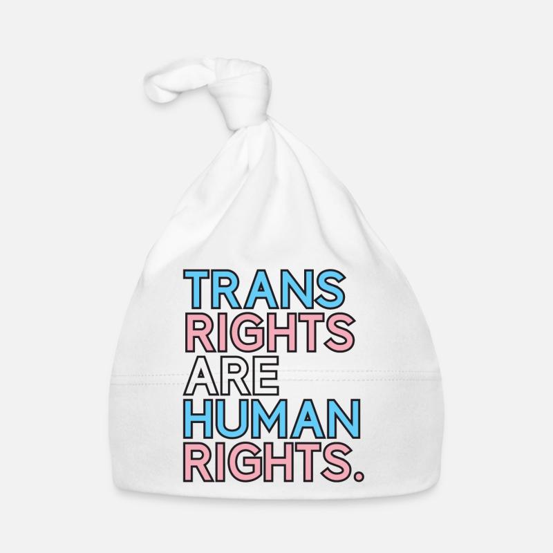 Pride Month LGBT - Trans Rights Are Human Rights Organic Baby Cap