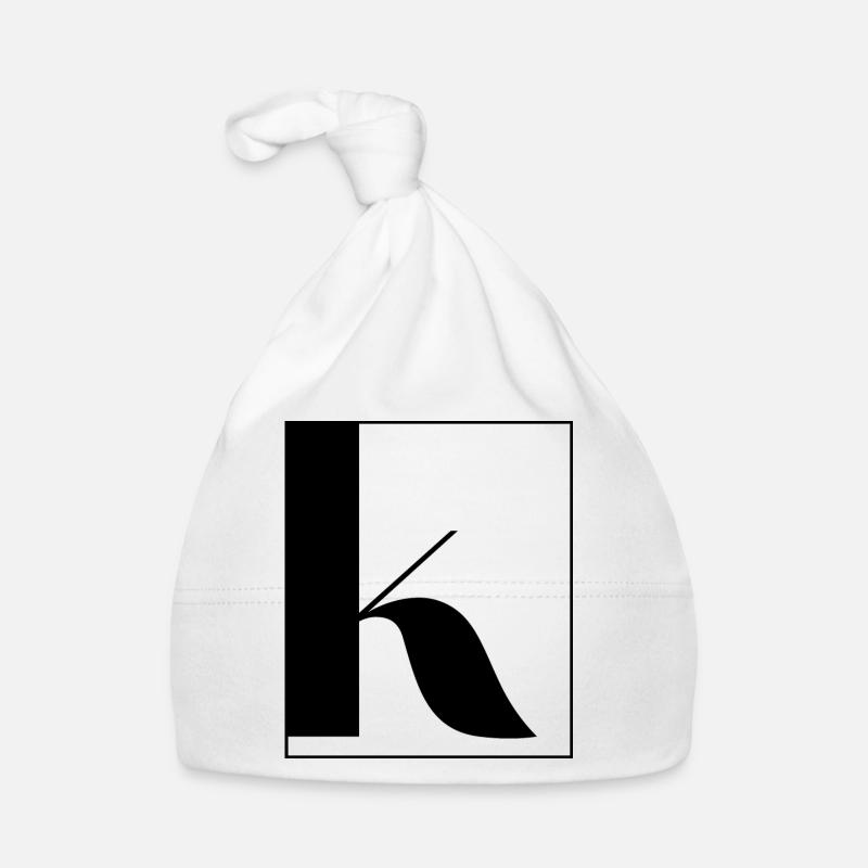 Lettre alphabet k Bonnet bio Bébé