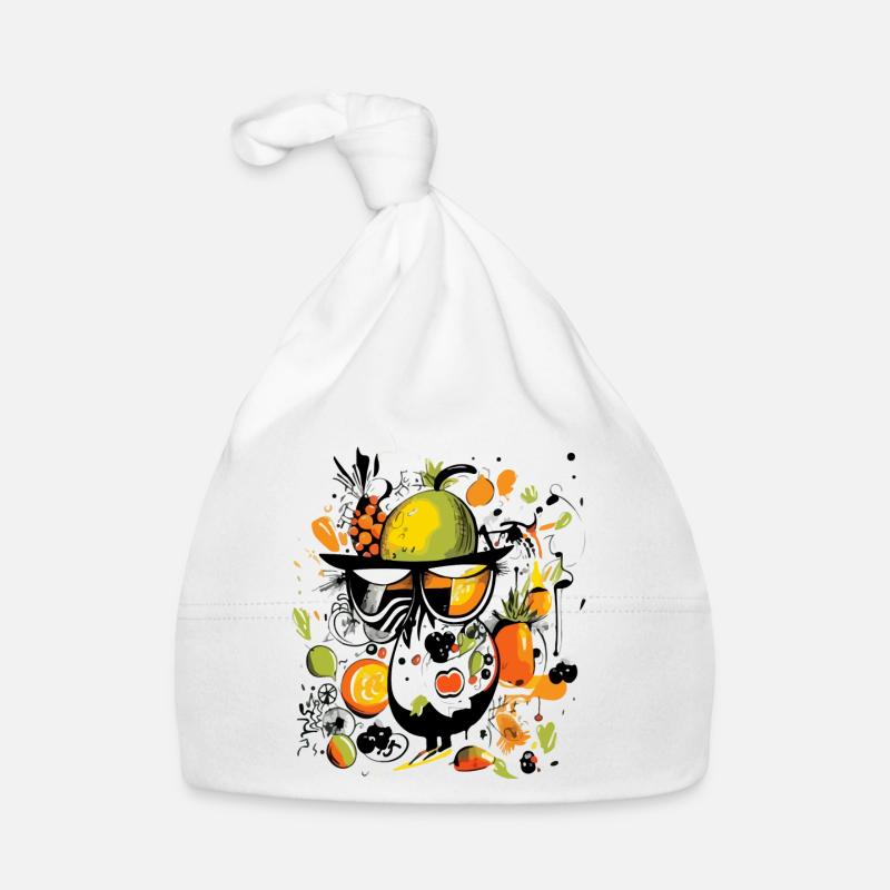 Piou dans les fruits n°2 Bonnet bio Bébé