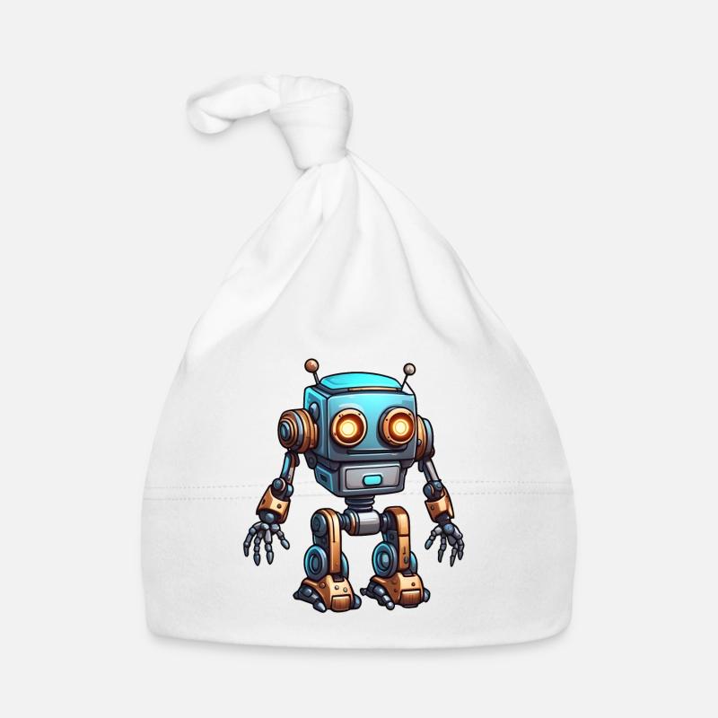 Robot / Machine / IA / Technologie / Mécanique Bonnet bio Bébé