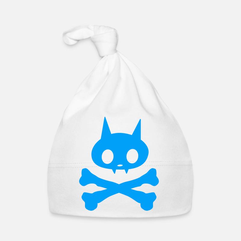 Chat squelette Garçon Bonnet bio Bébé