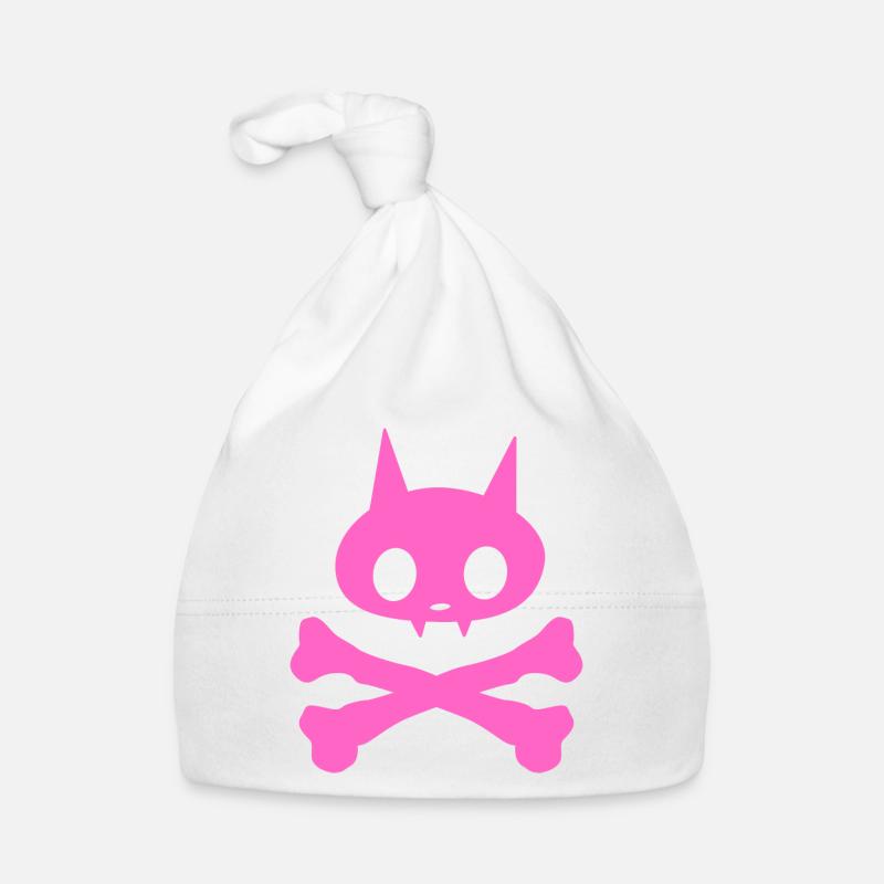 Katze Skelett Mädchen Baby Bio-Mütze