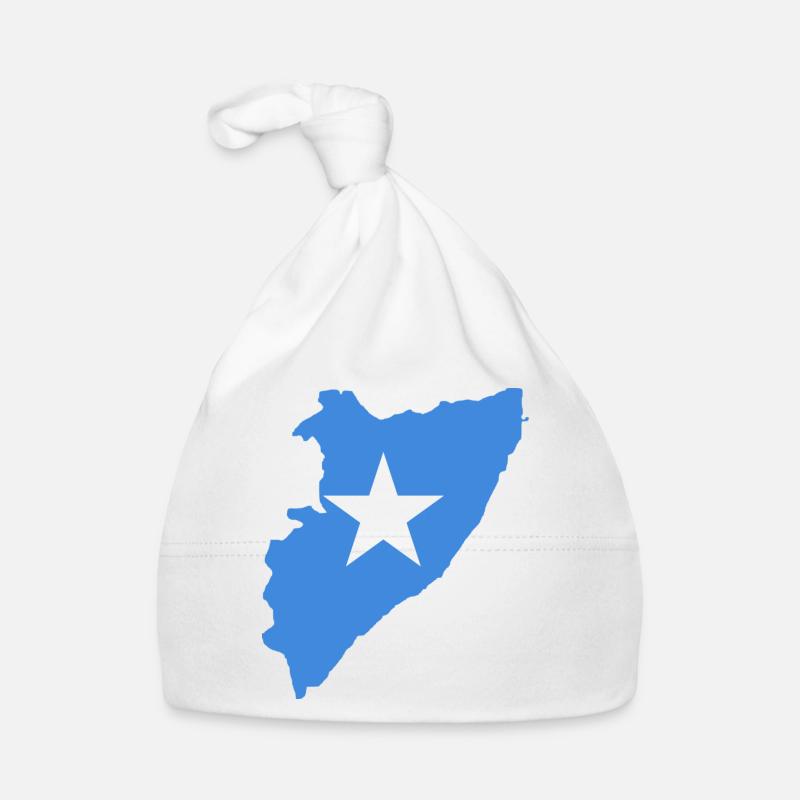 Carte du drapeau de la Somalie Bonnet bio Bébé