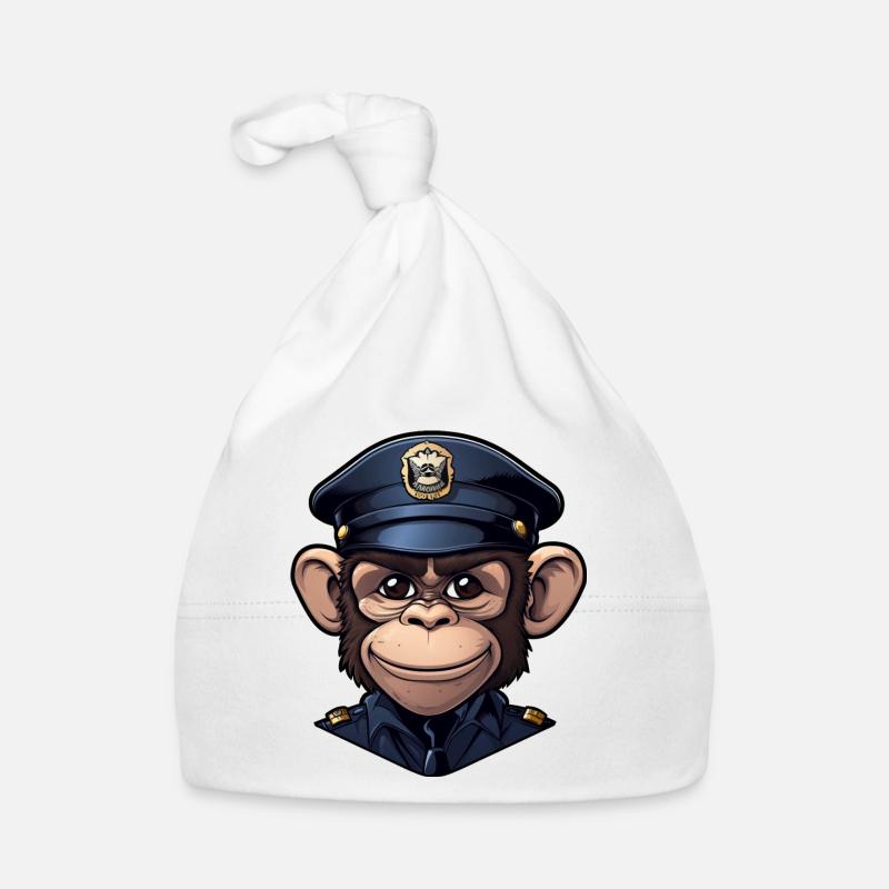 Singe policier Bonnet bio Bébé