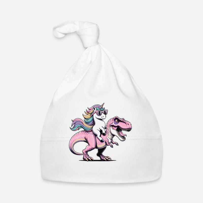 Unicorn Dinosaur Fantasy Creature Gift Organic Baby Cap