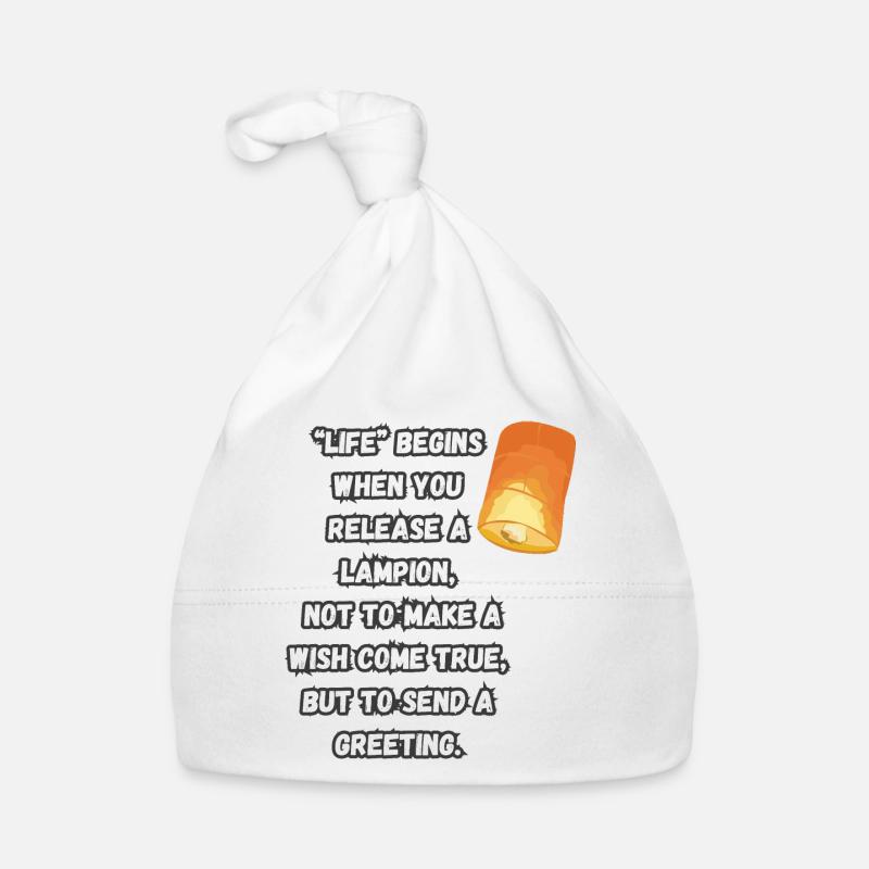 La « vie » commence quand... - Bonnet bio Bébé - blanc