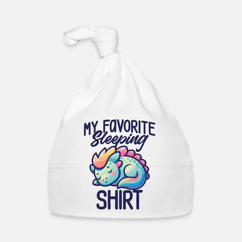 Dinosaurier Schlaf Humor Geschenk Pyjama faul Baby Bio-Mütze