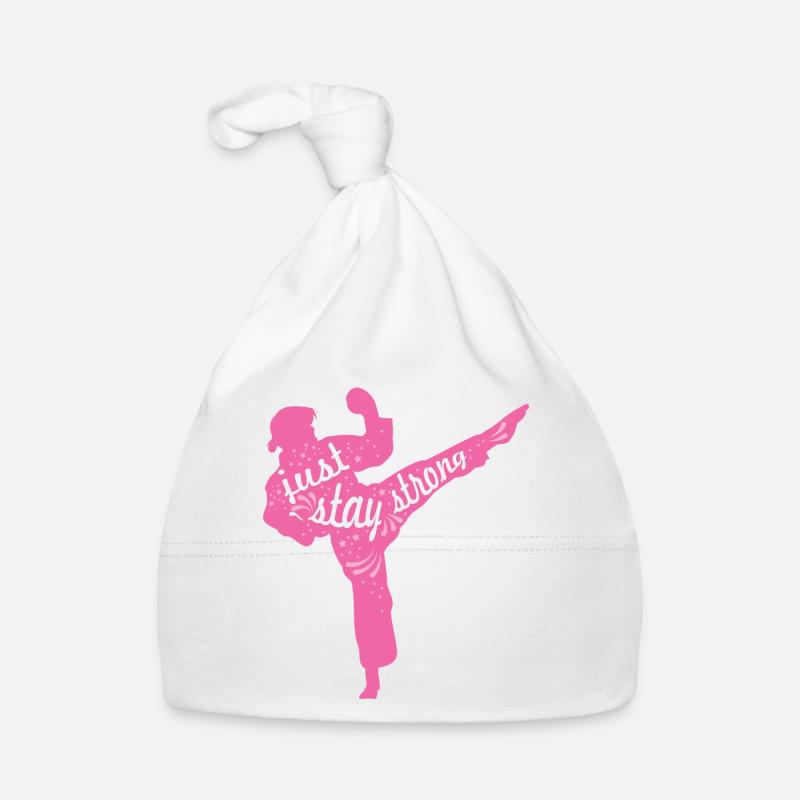 Female karateka Organic Baby Cap