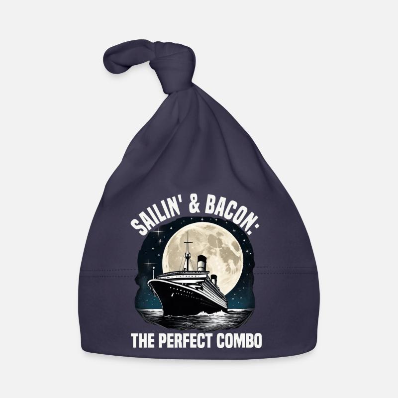 Voilier Et Bacon Combo Parfait Bateau De Croisière Bonnet bio Bébé