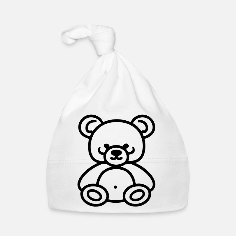 Teddy Bear Organic Baby Cap