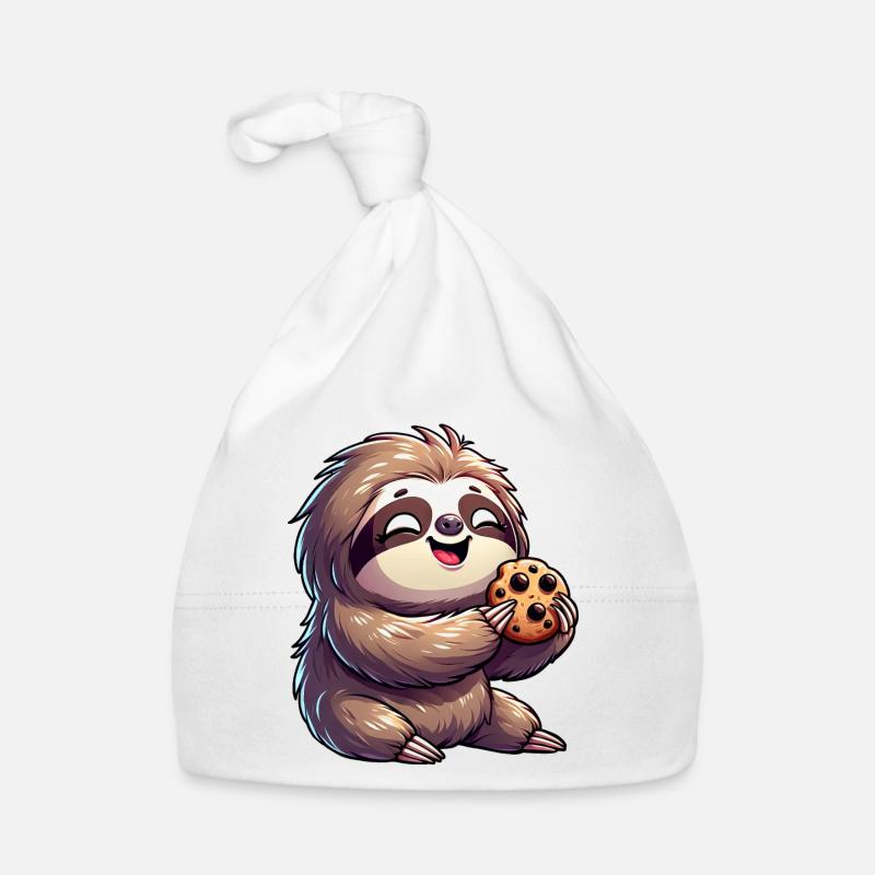 Sloth Cute Biscuit Cookie Delight Organic Baby Cap