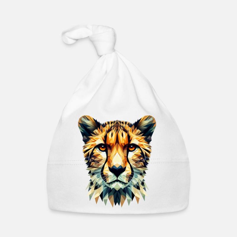 Guépard polygonal Bonnet bio Bébé