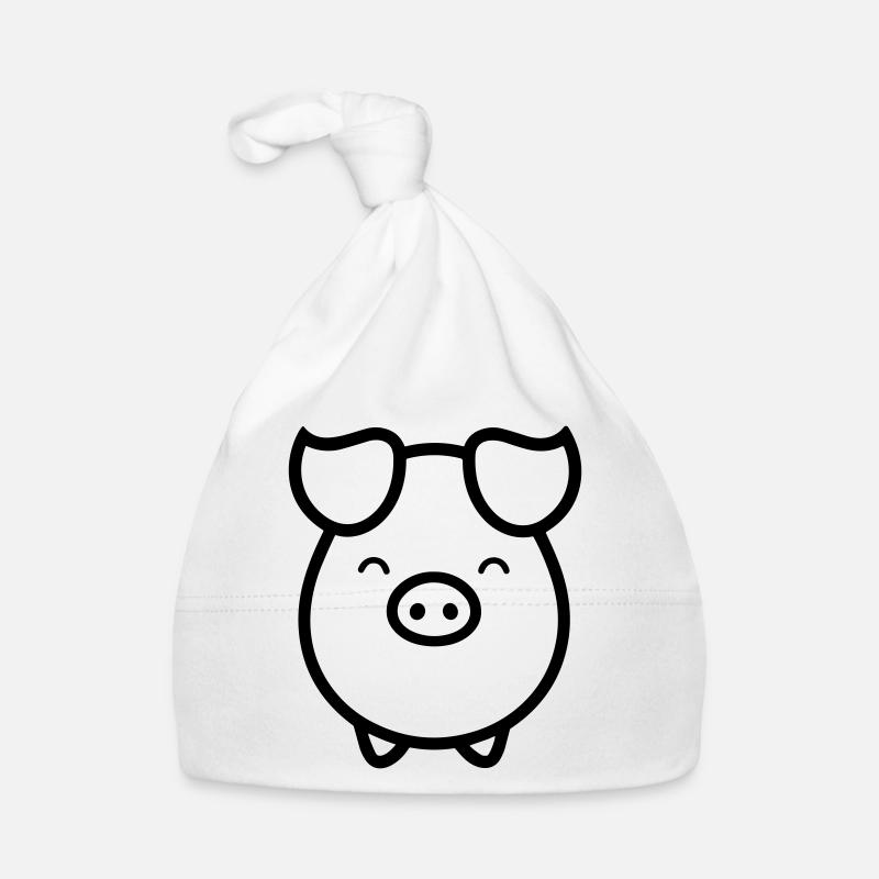 maiale Cappellino ecologico per neonato