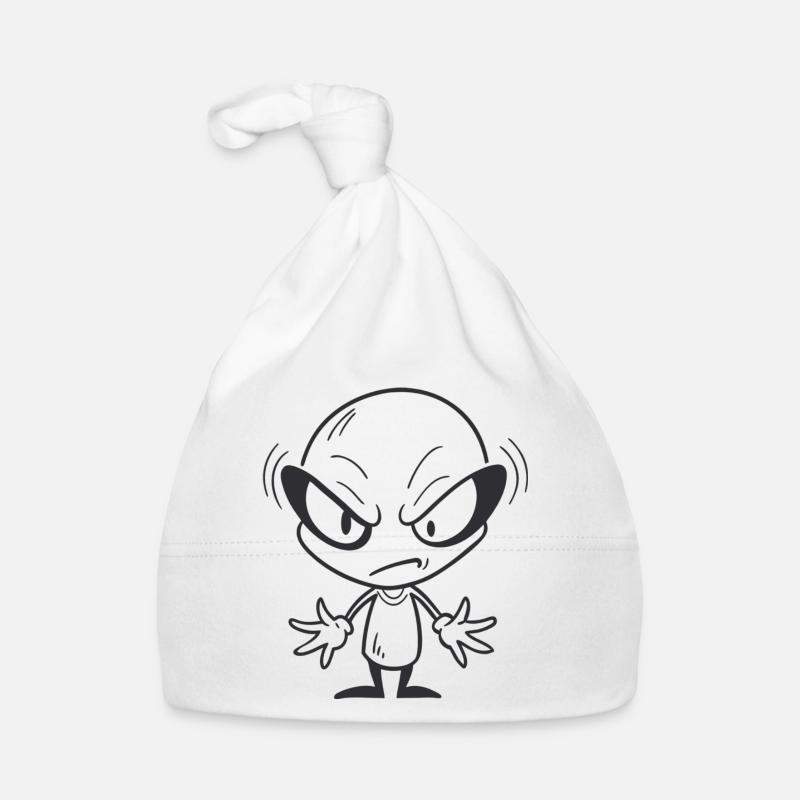 Grumpy Alien Organic Baby Cap