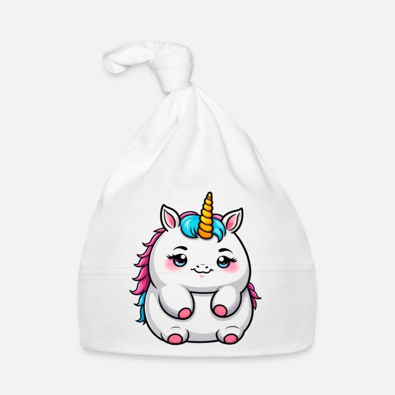Cute Fat Unicorn Organic Baby Cap