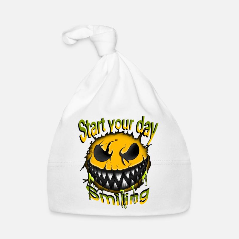 Start your day smiling Baby Bio-Mütze
