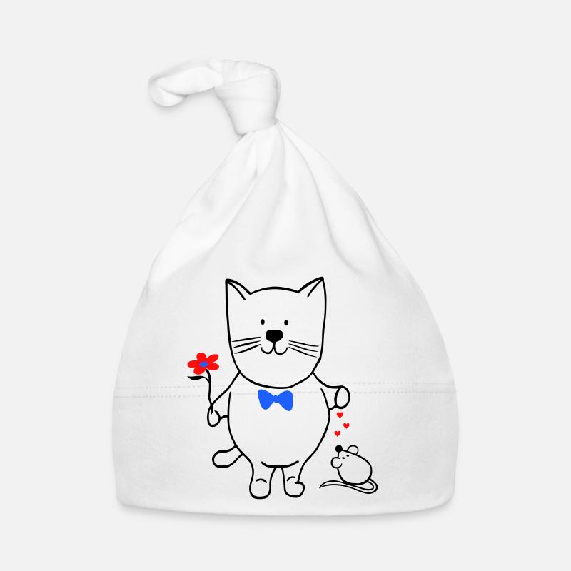 Katze und Maus Baby Bio-Mütze