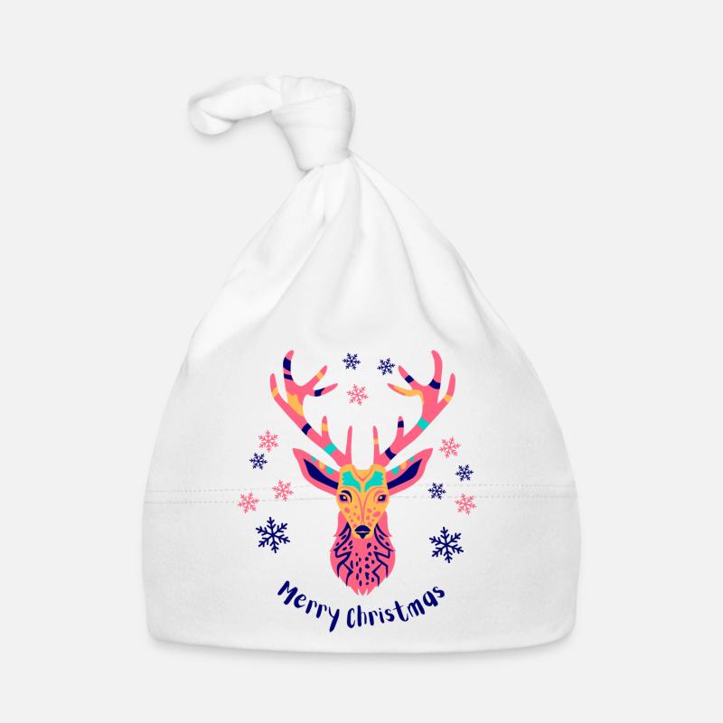 Buntes Geweih Baby Bio-Mütze