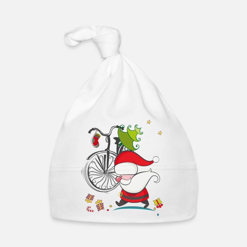 Weihnachtsmann im Stress Baby Bio-Mütze