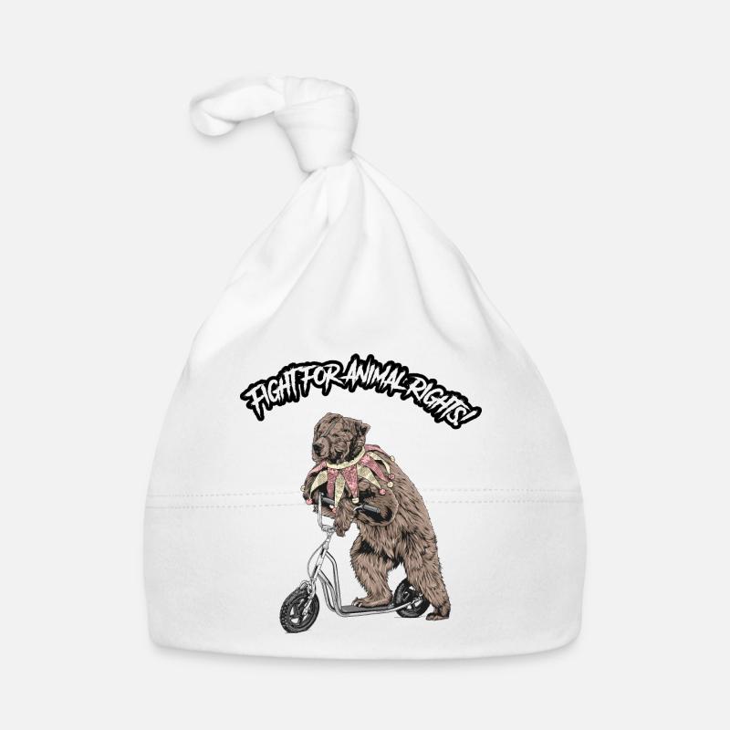 Droits des animaux // Ours de cirque Bonnet bio Bébé