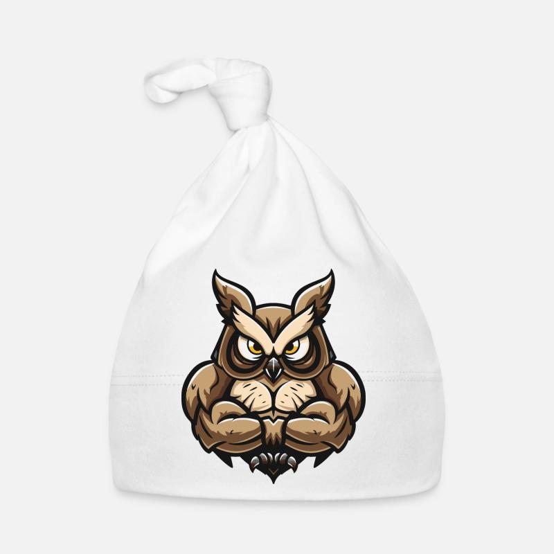 Eule Comic Baby Bio-Mütze