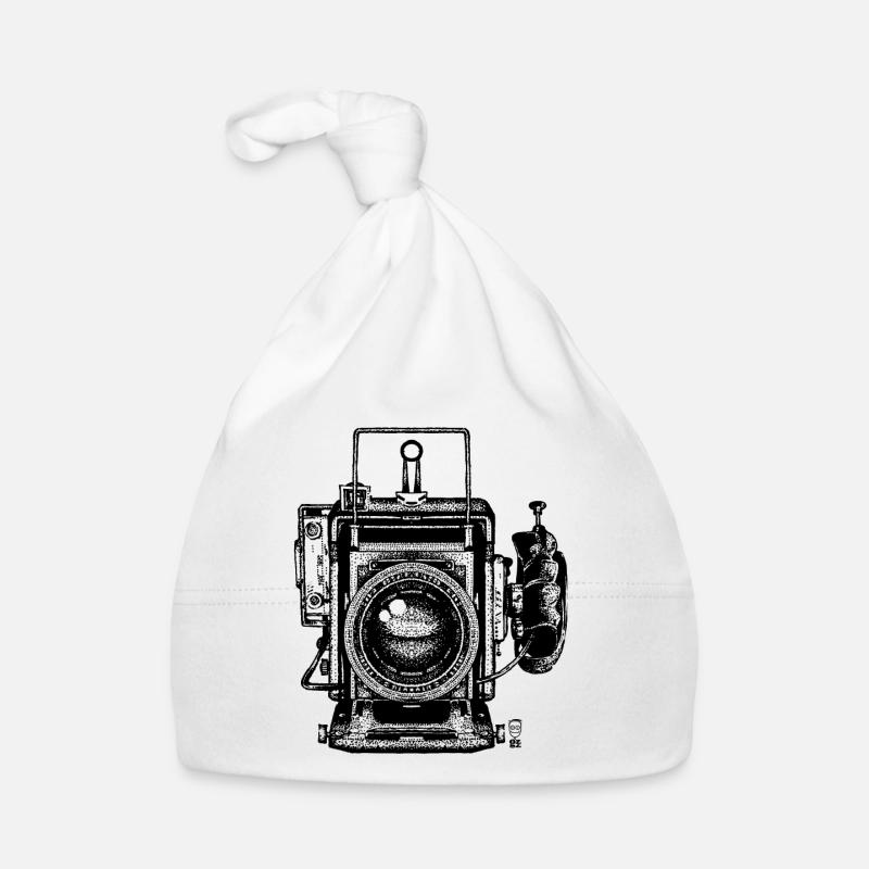 Vintage Camera Organic Baby Cap