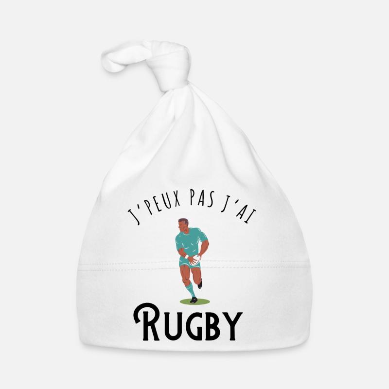 I can't I have rugby - Geschenkidee Baby Bio-Mütze