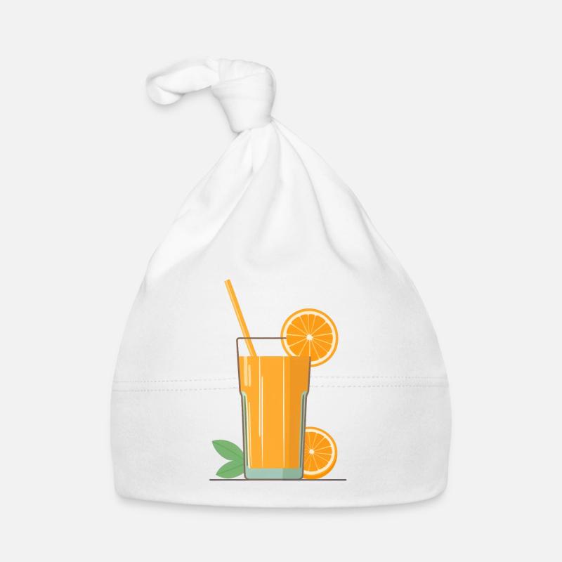 Ein Glas Orangensaft Baby Bio-Mütze