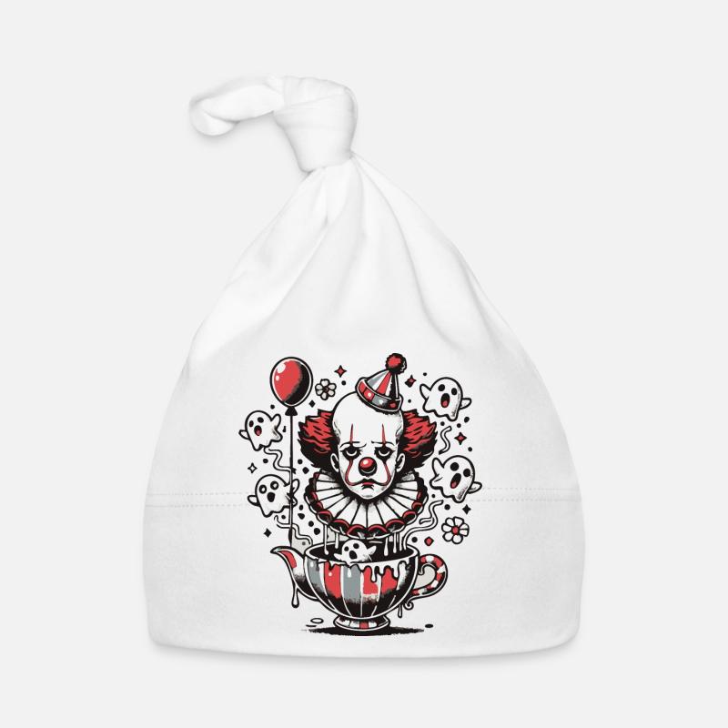 The Sad Clown – Whimsical Comic Design Organic Baby Cap