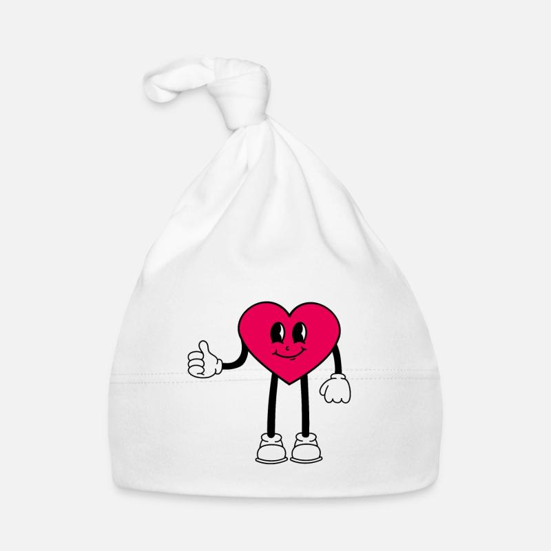 Heart Organic Baby Cap