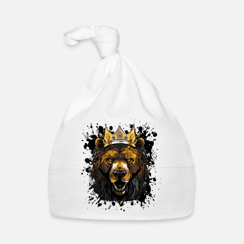 bär krone Baby Bio-Mütze